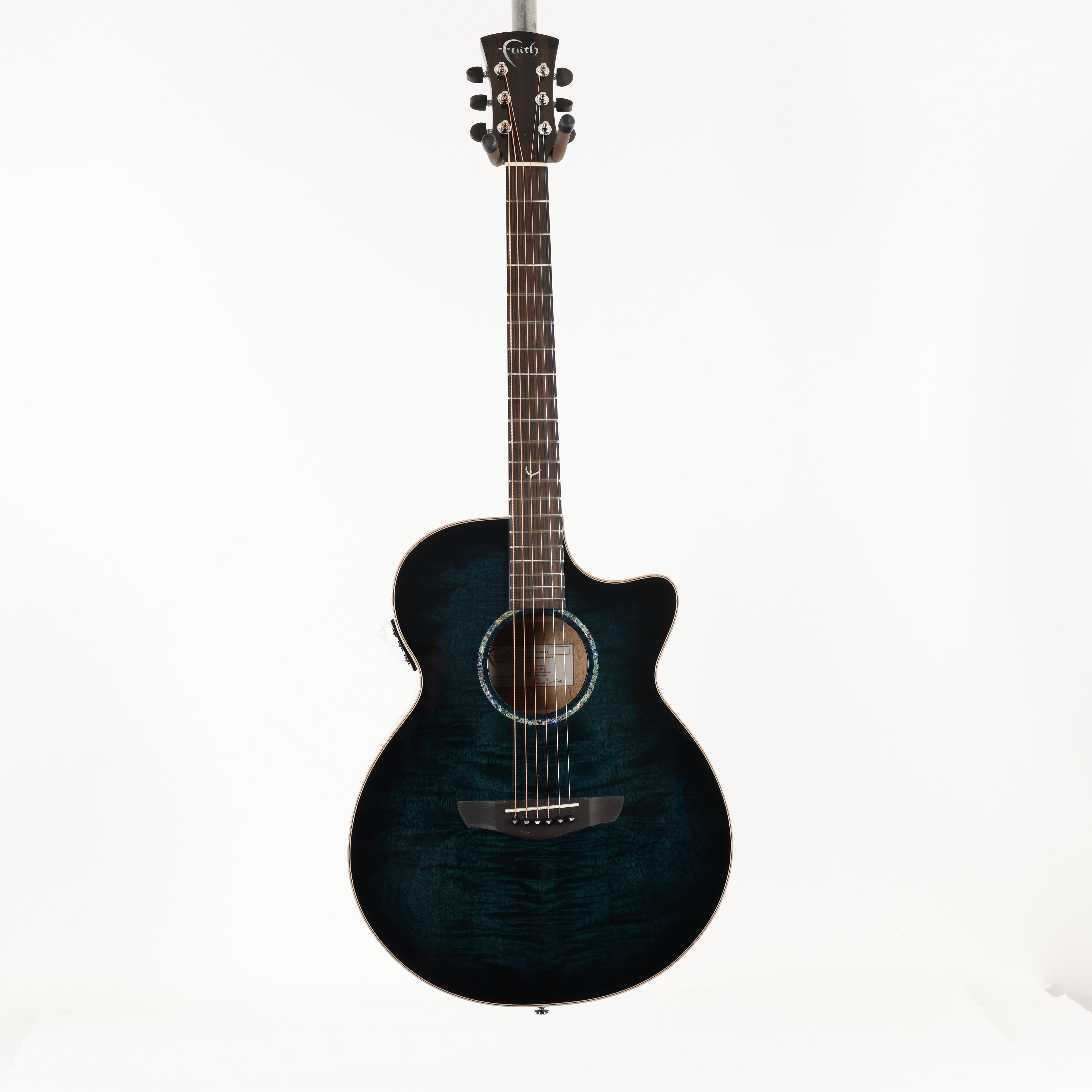 Faith Venus Blue Moon Burst Mango Electro Acoustic with Hardcase